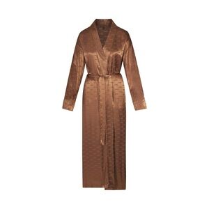 Skims jacquard silk robe